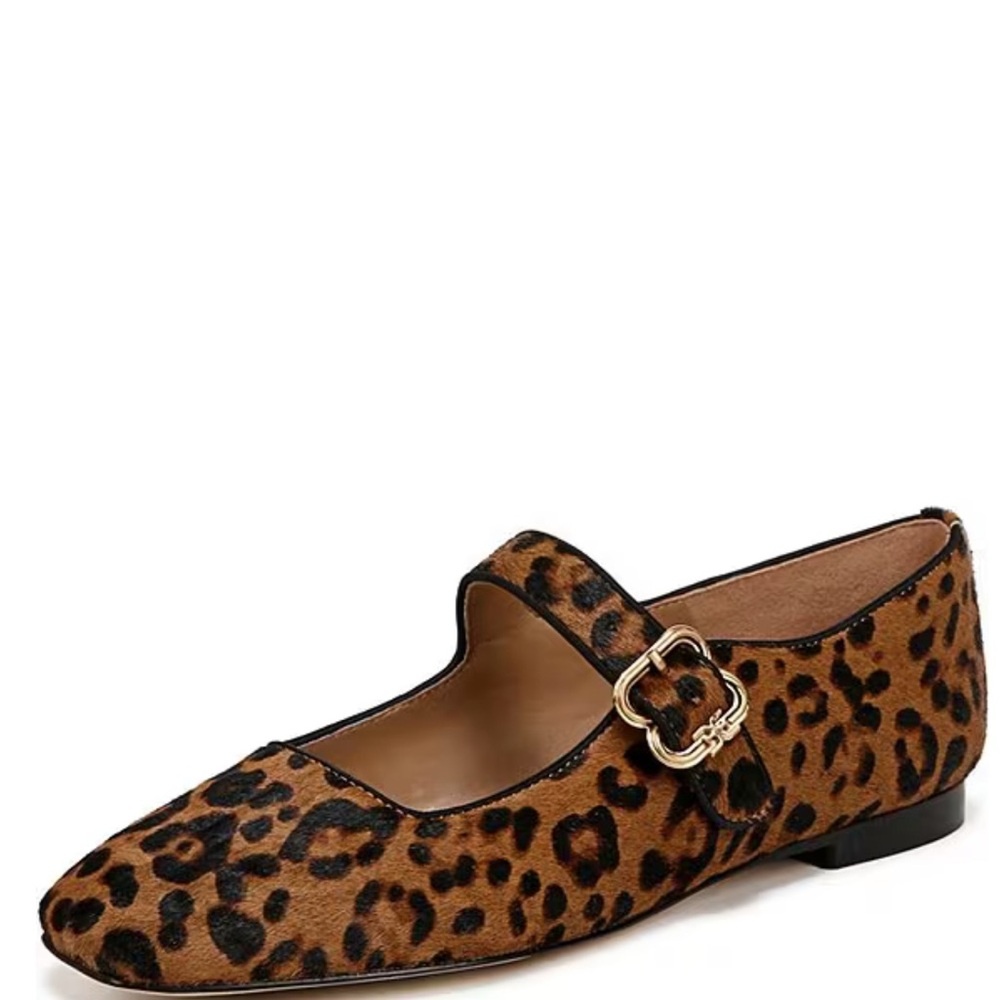 Sam Edelman Leopard Print Mary Jane Flats - Picture 6 of 7